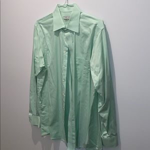 Men’s mint green dress shirt large